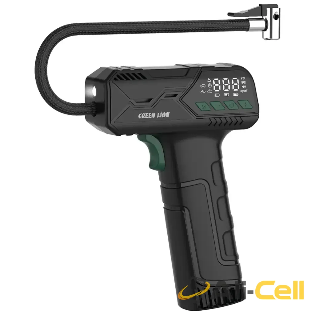 Green Lion Hyper Air Portable Tire Inflator - Black