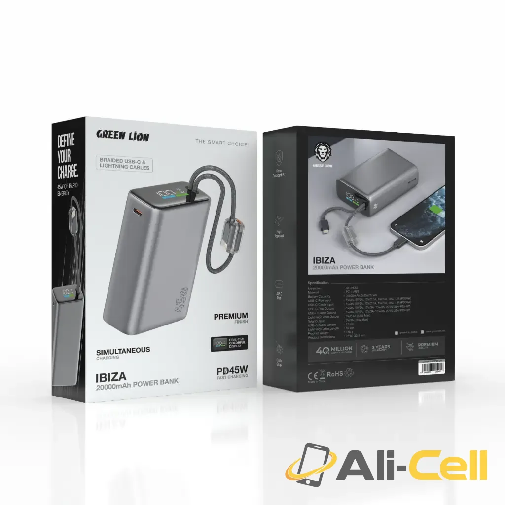 Green Lion IBIZA  20000mAh Power Bank 45W — 3