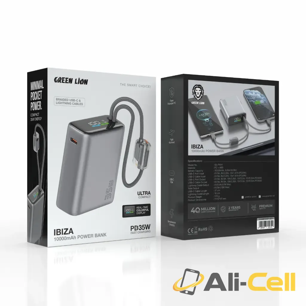 Green Lion IBIZA 10000mAh Power Bank 35W — 3