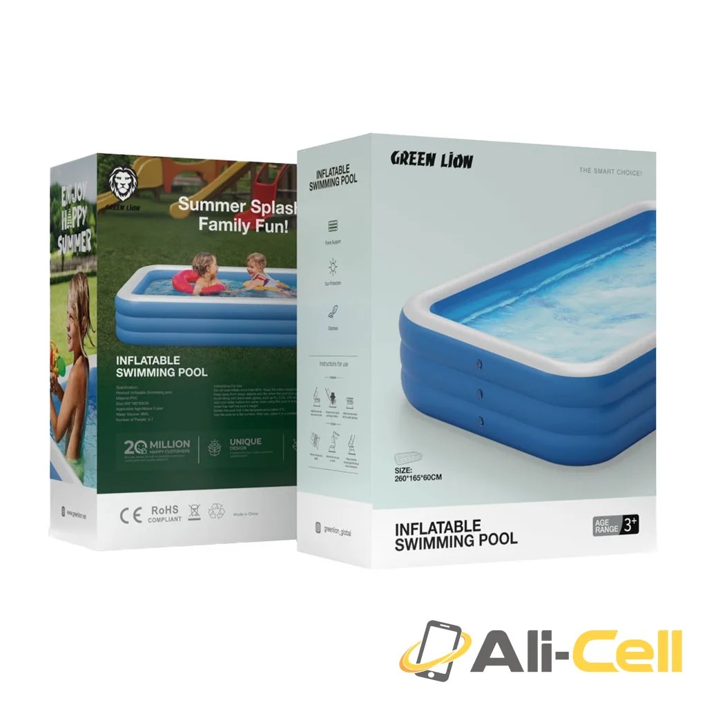 Green Lion Inflatable Small Swimming Pool - Blue — 2