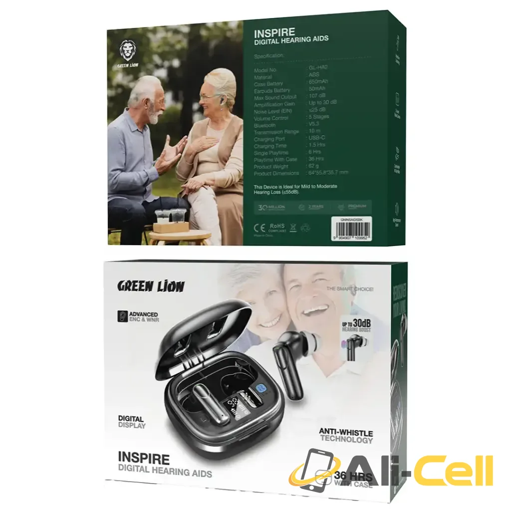 Green Lion Inspire Digital Hearing Aids - Black — 2