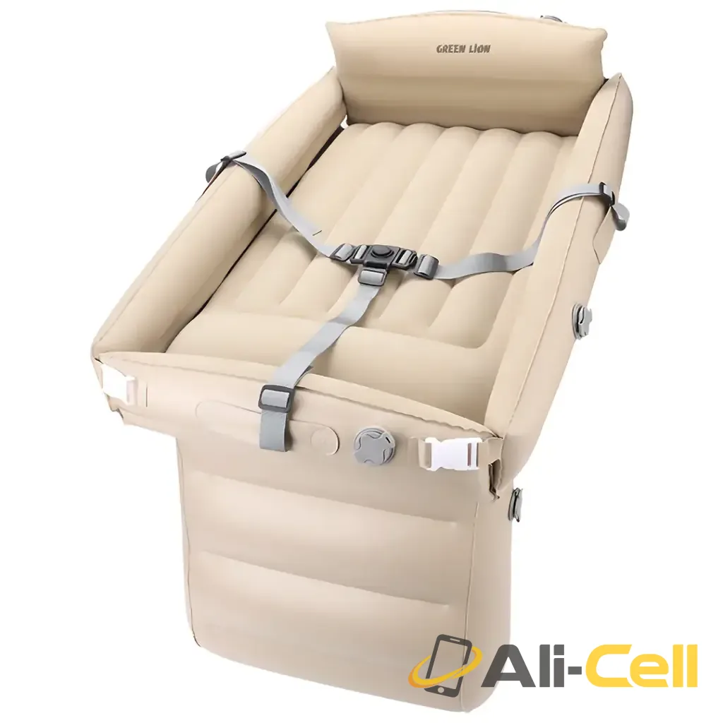 Green Lion Inflatable Toddler Travel Bed - Beige