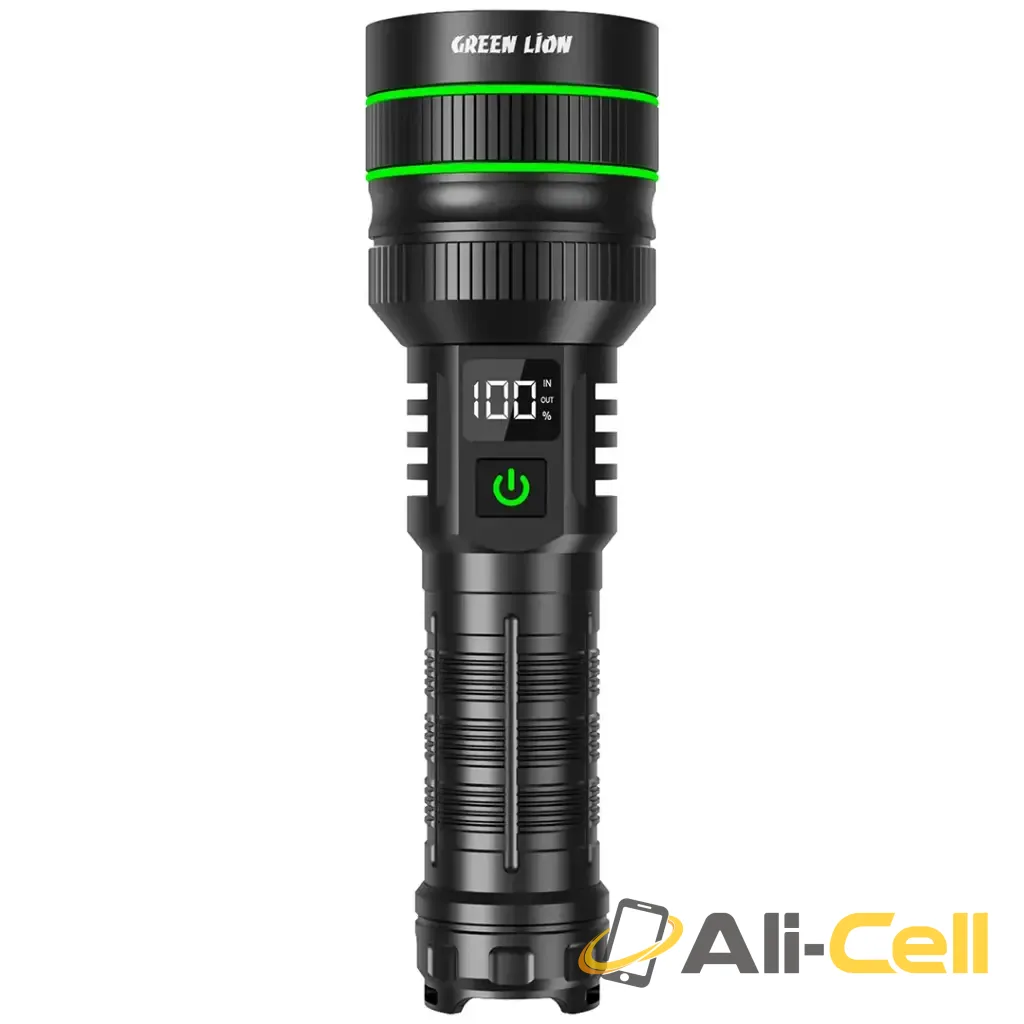 Green Lion Hyper Ray Pro LED Torch - Black