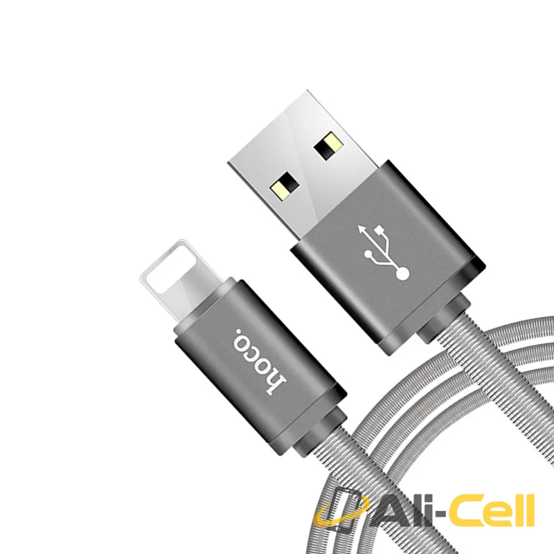 Cable USB to Lightning «U5» charging data sync (1.2m) — 2