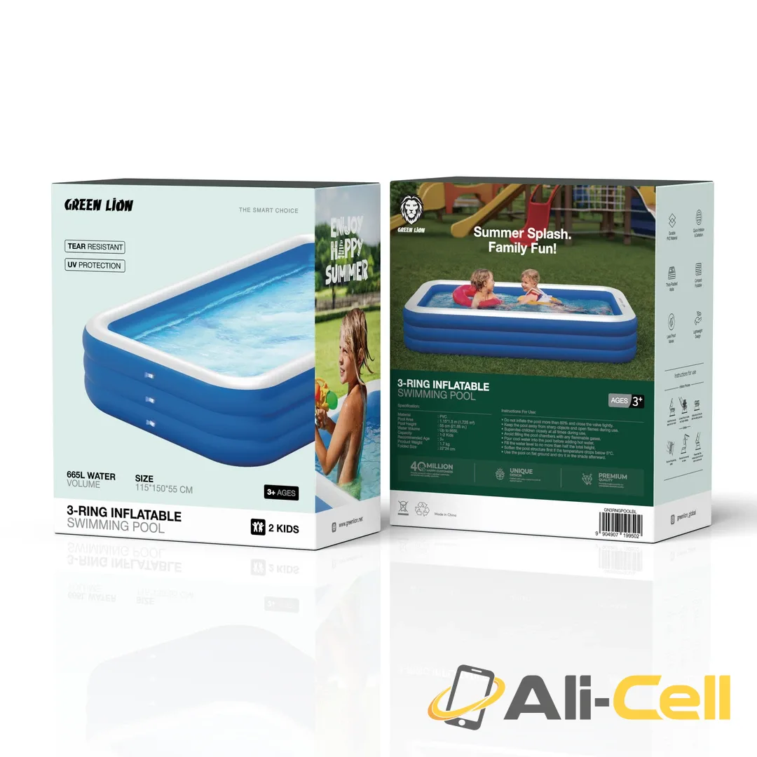 Green Lion Inflatable Swimming Pool - Blue — 3
