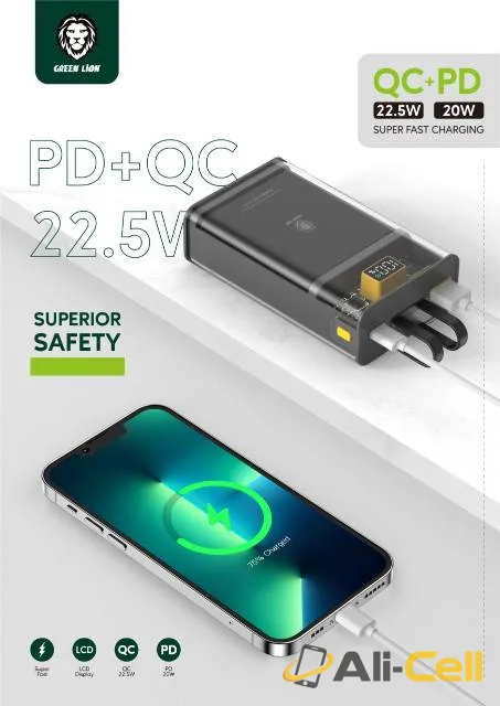 Green Lion Integrated Transparent Power Bank 20000mAh — 3