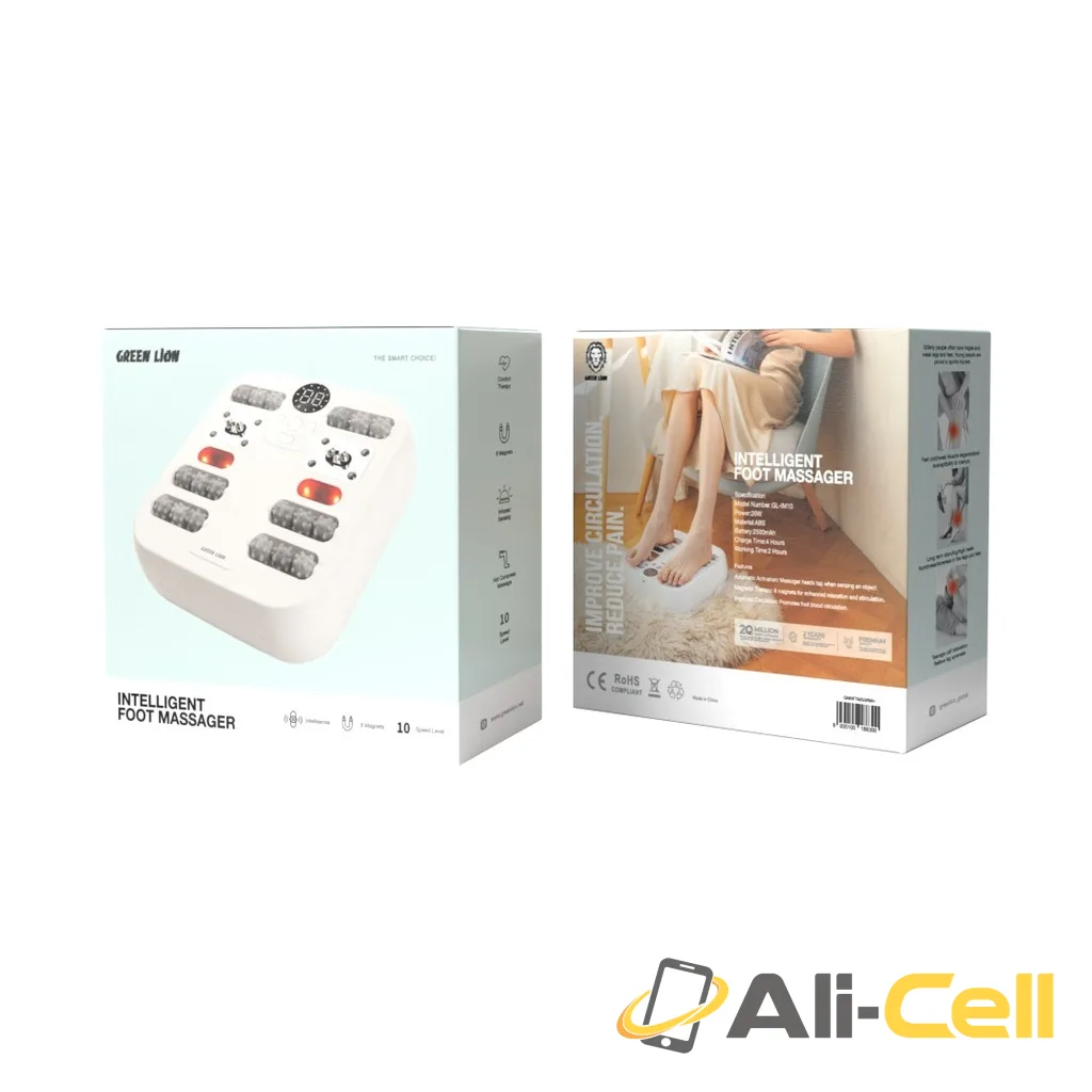 Green Lion Intelligent Foot Massager - White — 2