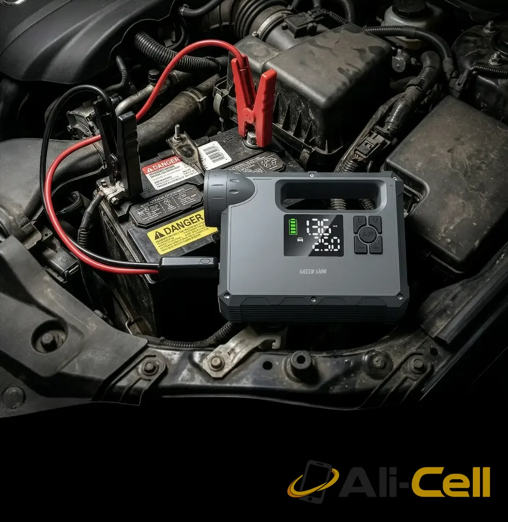 Green Lion JX-84 12V Jump Starter - 4L Gasoline, 3L Diesel Engines, 16000mAh - Grey — 2