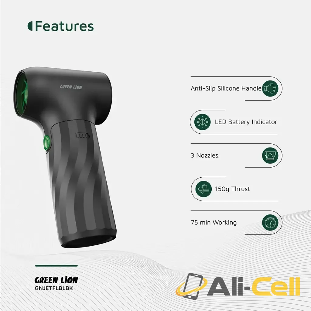 Green Lion Jetflow Air Blower - Black — 3