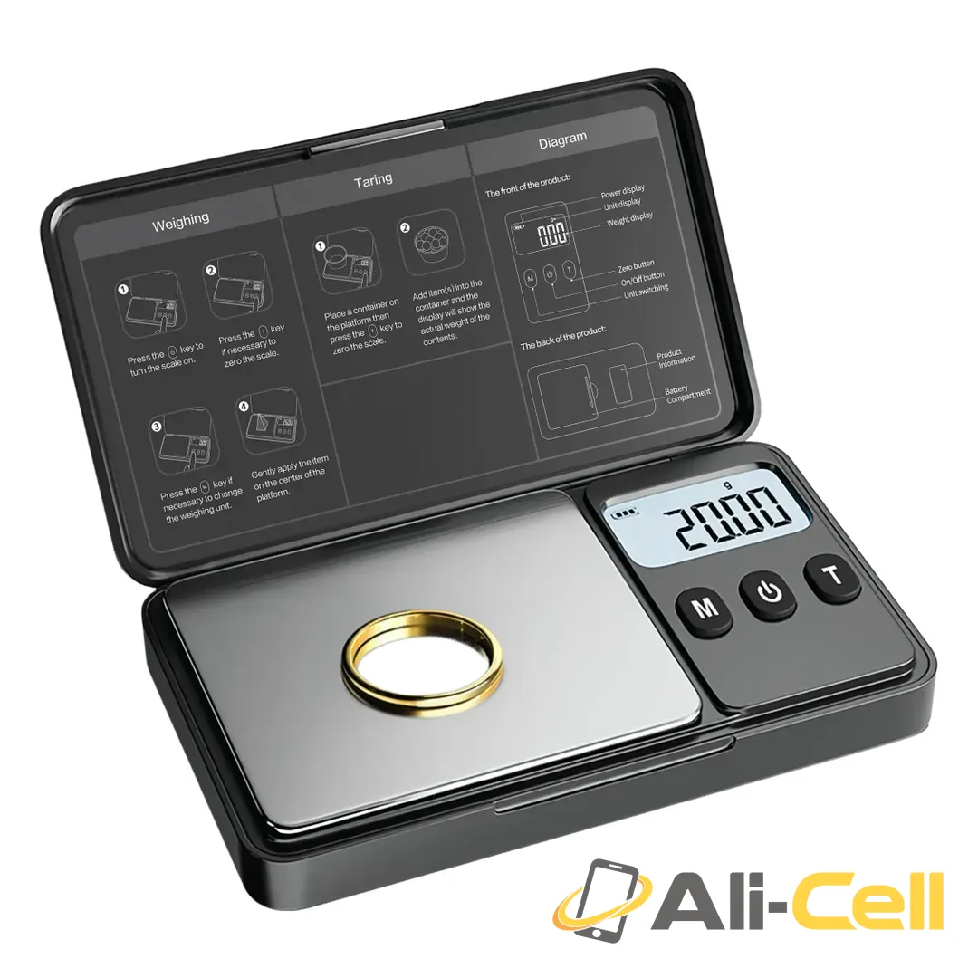 Green Lion Jewelry Scale with High Accuracy Weighing – Black