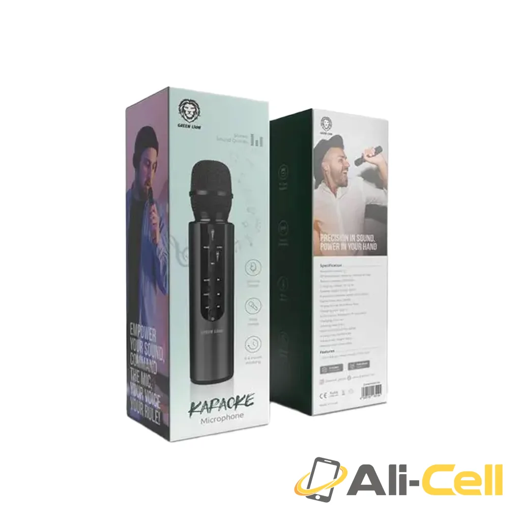 Green Lion Karaoke Microphone - Black — 2