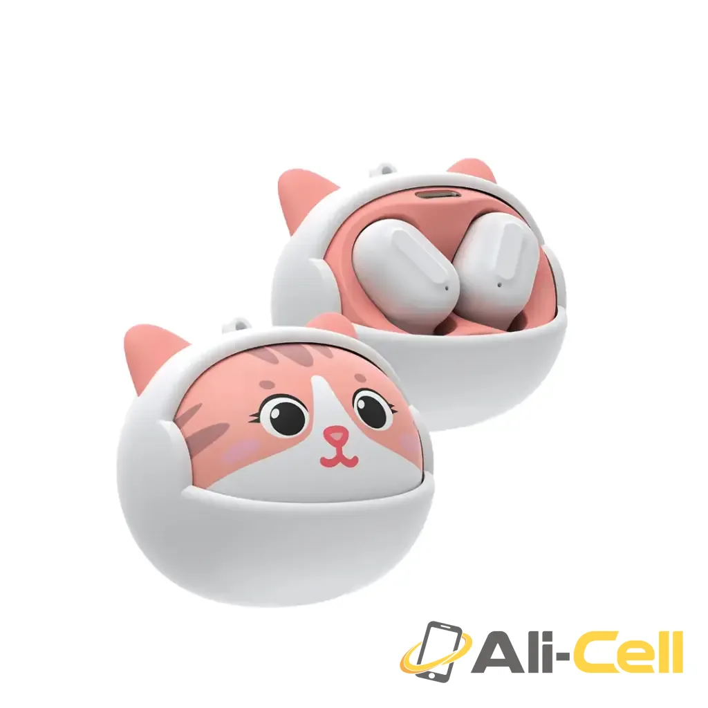 Green Lion Kitty Beats True Wireless Earbuds - White