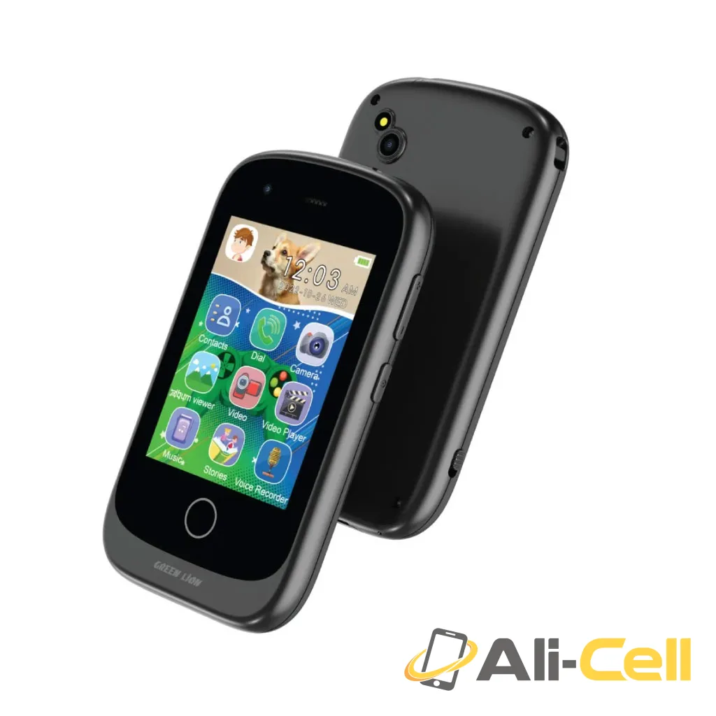 Green Lion Kids Smartphone Small Phone Big Fun - Black