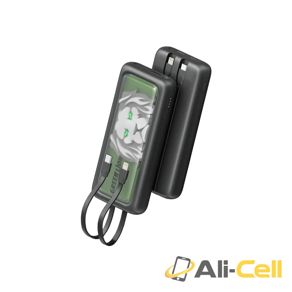 Green Lion Le Lion Integrated 10000mAh Power Bank - Black