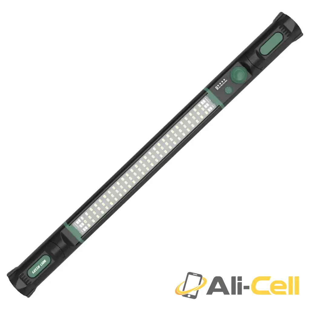 Green Lion Light Beam Magnetic Work Light - Black