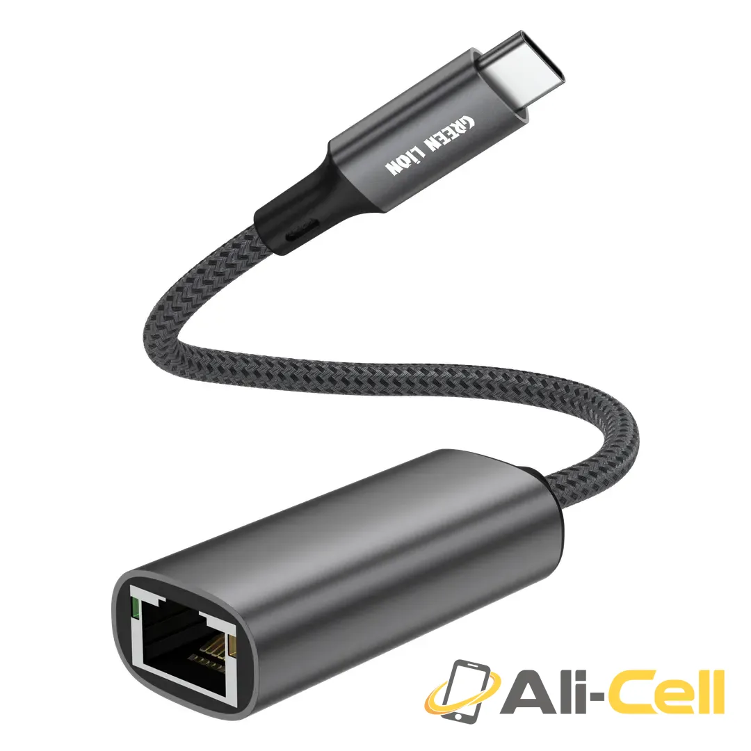 Green Lion Link Hub USB-C to Ethernet Adapter - Grey — 2