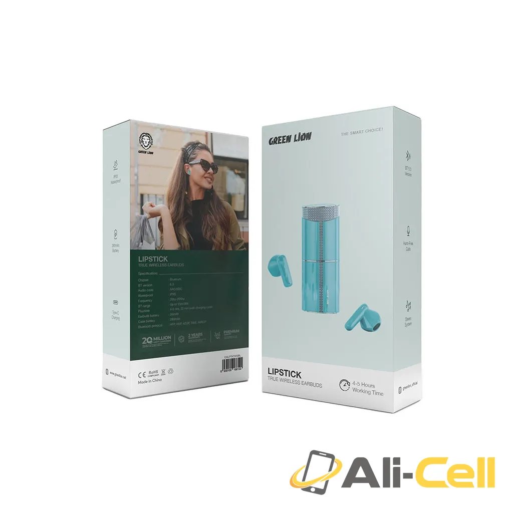 Green Lion Lipstick True Wireless Earbuds — 2