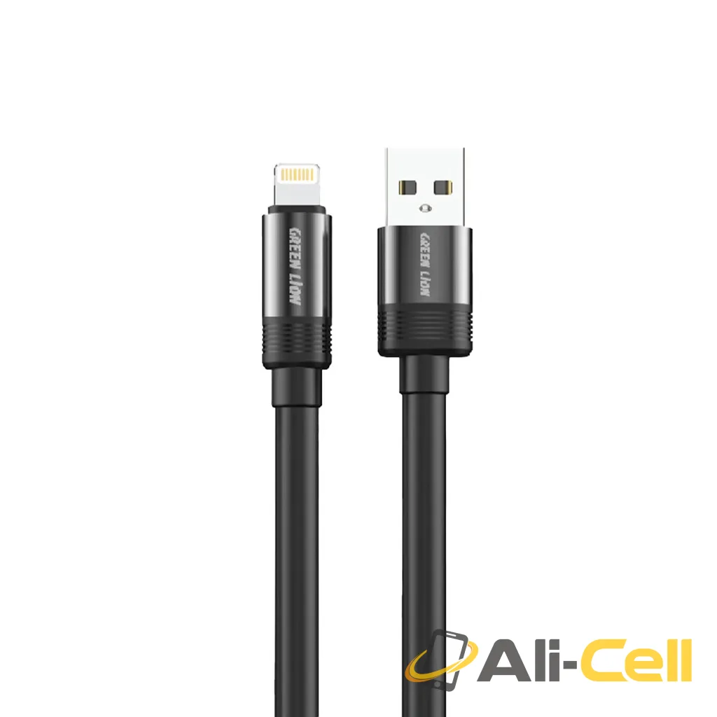 Green Lion Liquid Silicone Cable USB to Lightning 1m - Black