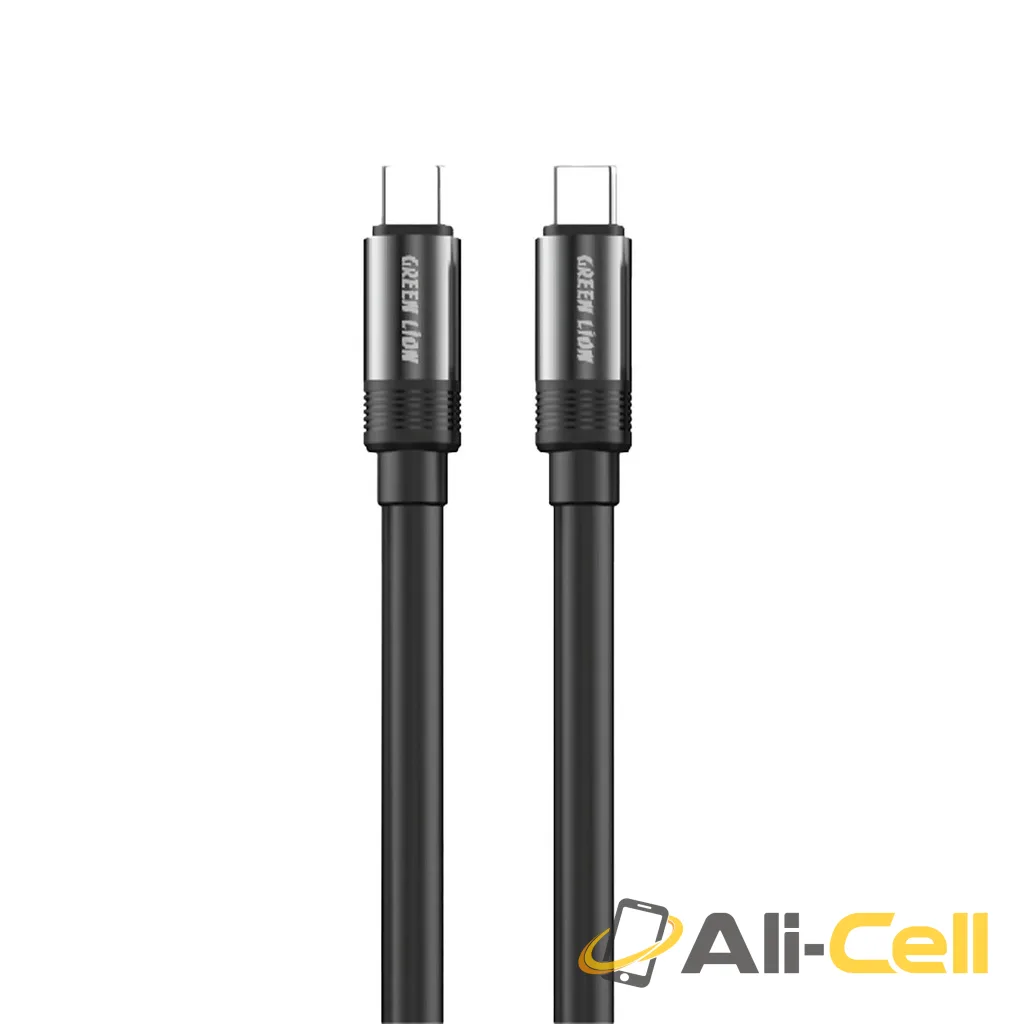 Green Lion Liquid Silicone Cable USB-C to USB-C 60W - Black