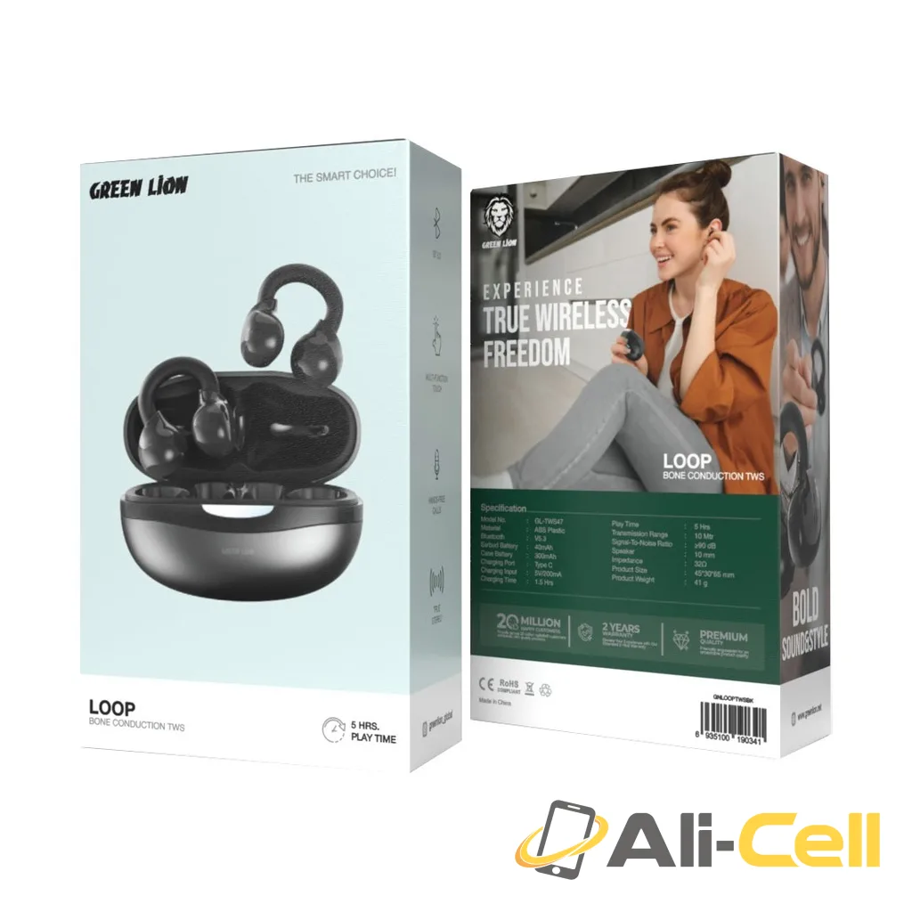 Green Lion Loop Bone Conduction TWS - Black — 2