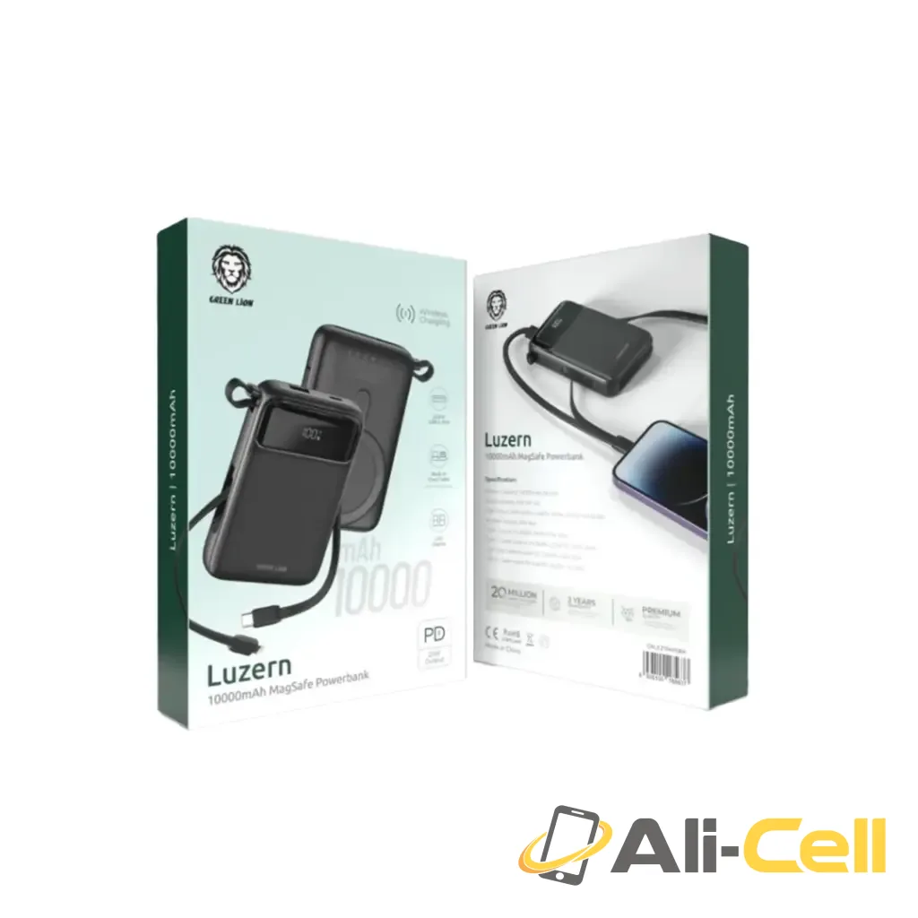 Green Lion Luzern 10000mAh MagSafe PowerBank - Black — 2