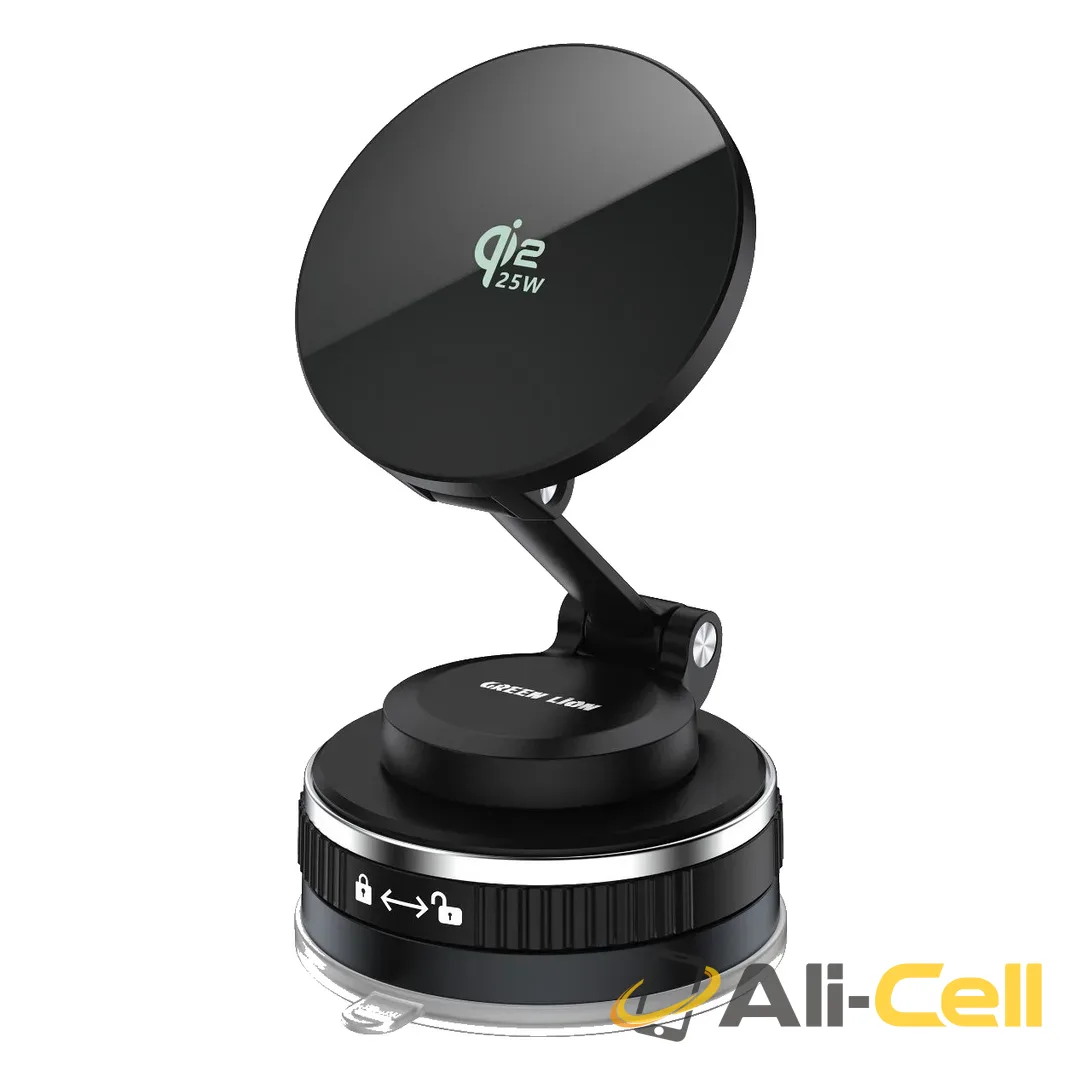 Green Lion Mag Volt Car Charger & Phone Holder - Black