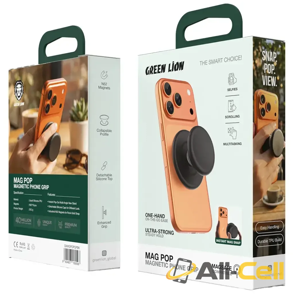 Green Lion Mag Pop Magnetic Phone Grip — 3
