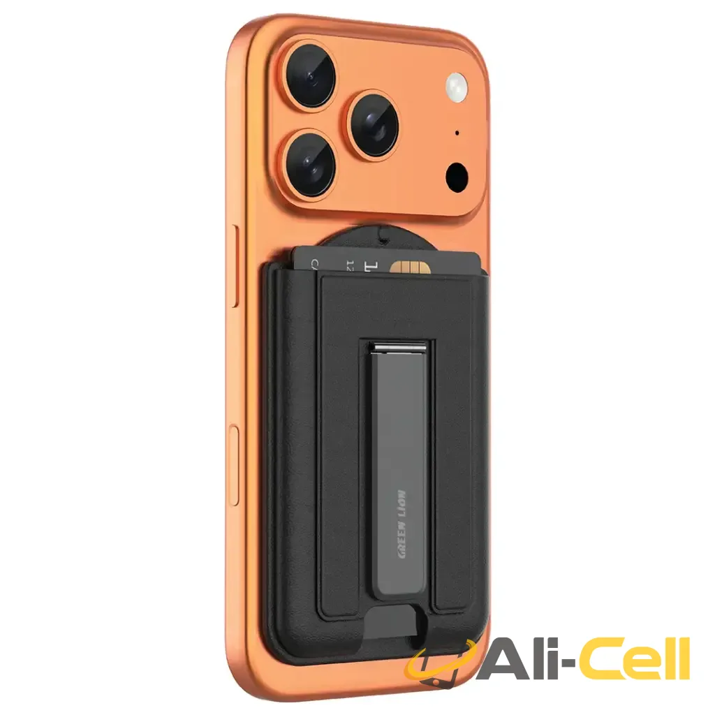 Green Lion Mag Wallet Kickstand Card Holder