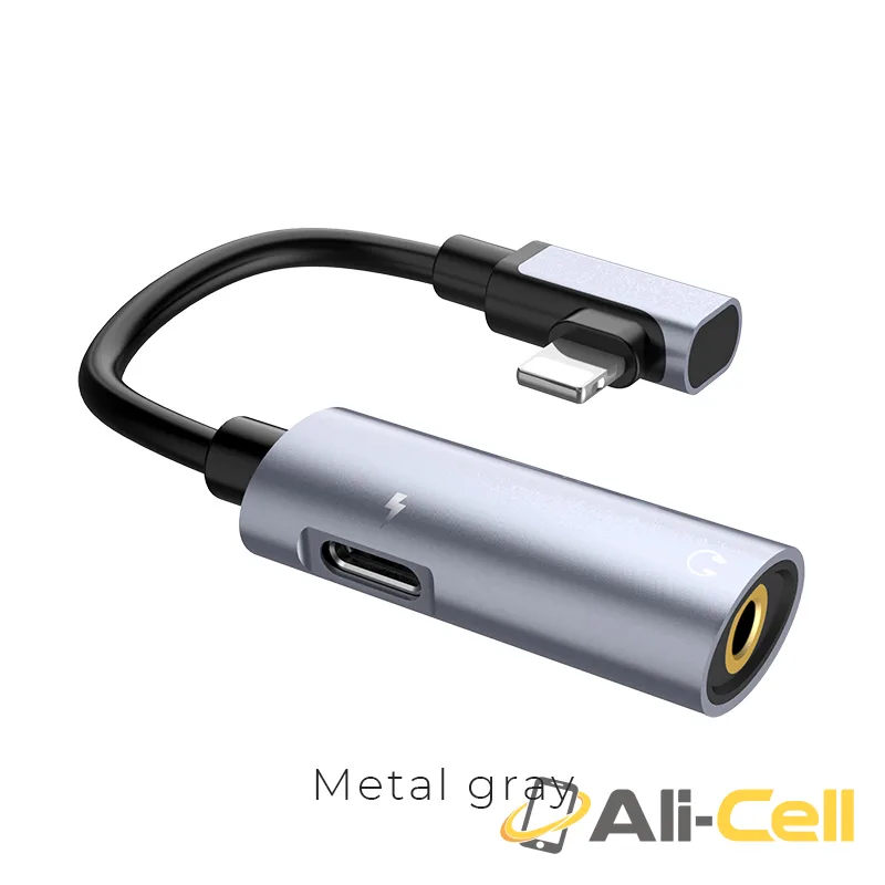 Adapter Lightning to 3.5mm «LS17» 2 in 1 audio converter