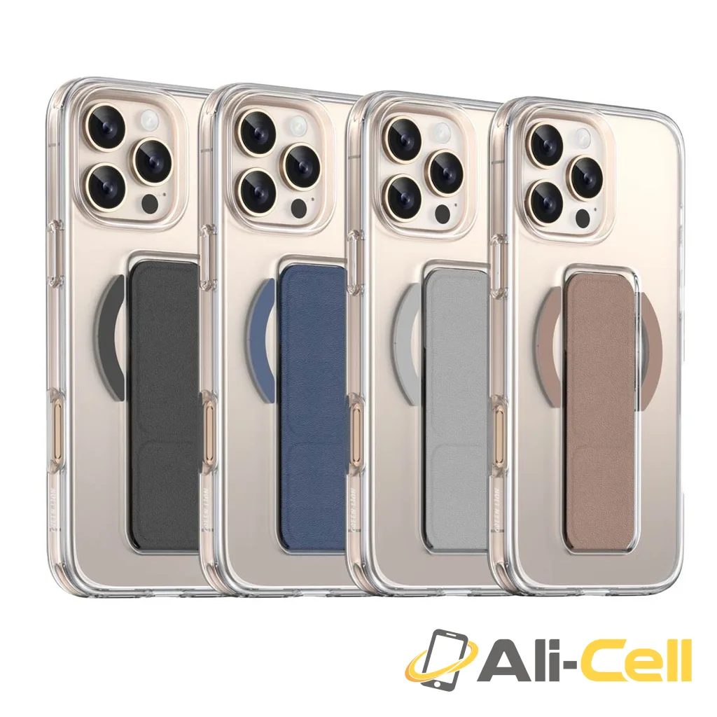 Green Lion MagSafe Leather Grip for iPhone 16 Pro Max / Pro — 3