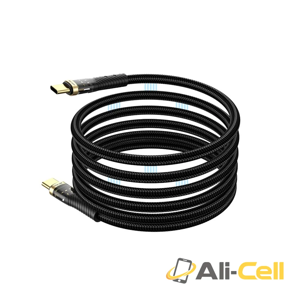 Green Lion Magnetic Cable USB-C to USB-C - Black