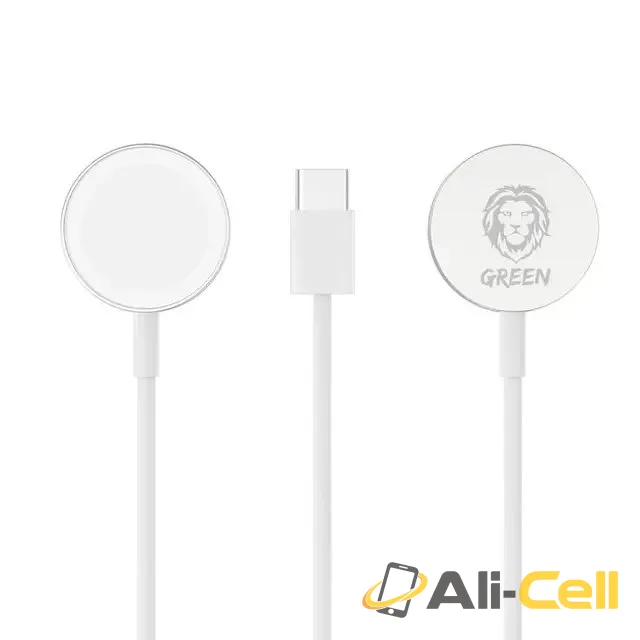 Green Lion Magnetic Charging Cable 1.2M ( Type-C Interface ) for iWatch – Silver — 3