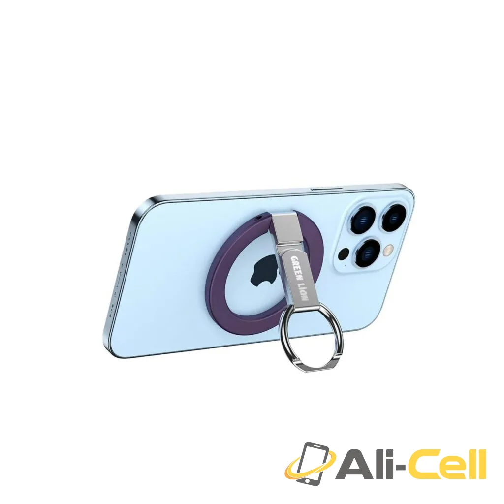 Green Lion Magnetic Phone Ring Holder - Purple