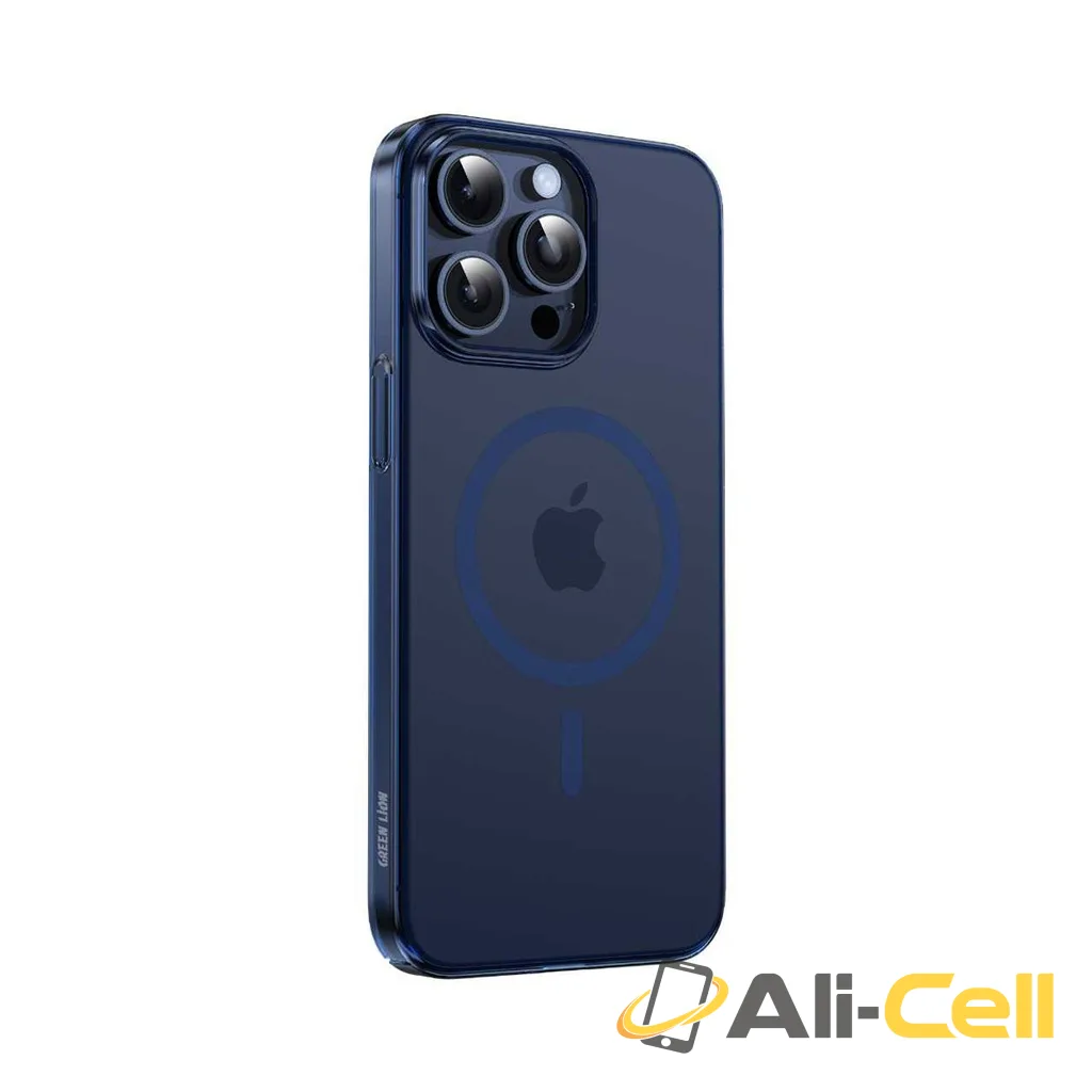 Green Lion Magsafe Delgado Case for iPhone 15 Pro/ 15 Pro Max - Blue