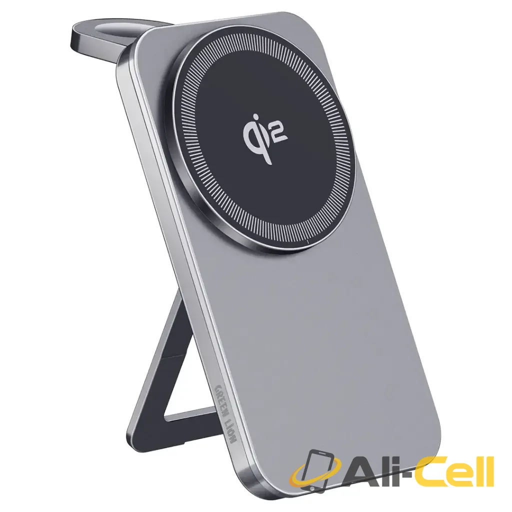 Green Lion Magstand Duo Wireless Charger with Kickstand 15W - Gray — 2