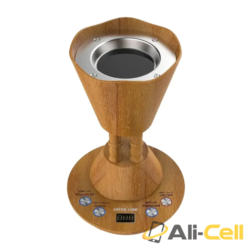 Green Lion Majlis Electric Bakhour Burner - Wooden