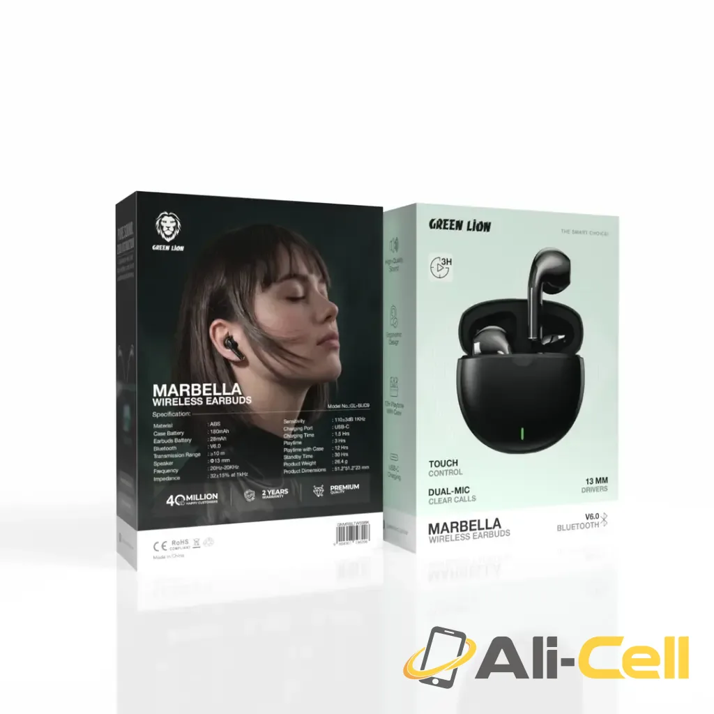 Green Lion Marbella Wireless Earbuds – White — 2