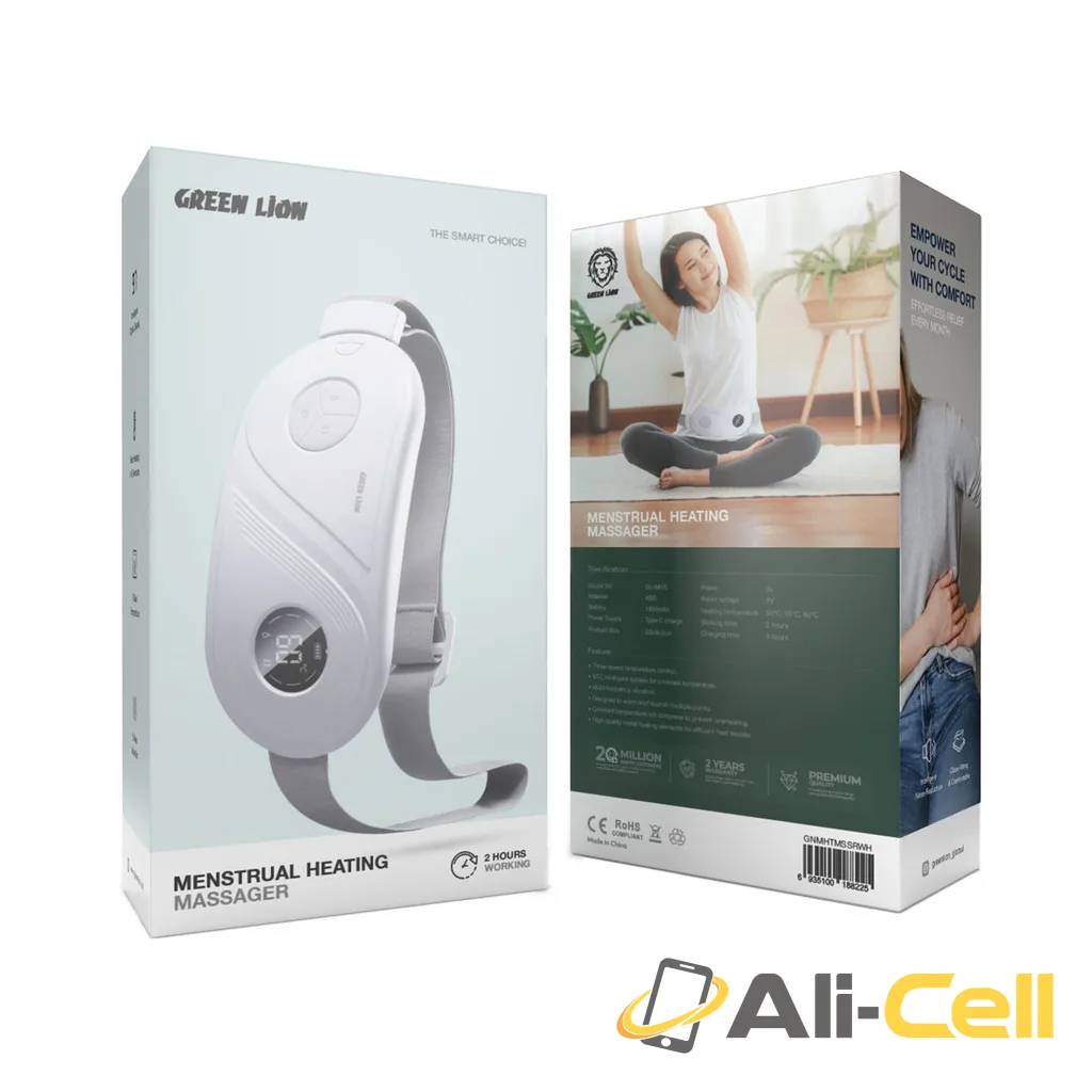 Green Lion Menstrual Heating Massager - White — 2