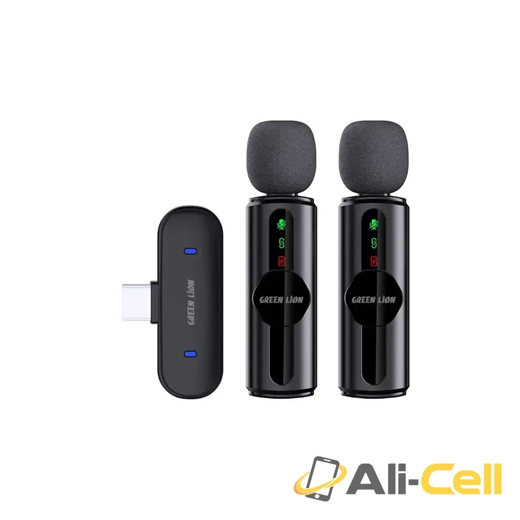 Green Lion Microphone 3-Level Noise Cancellation - Black