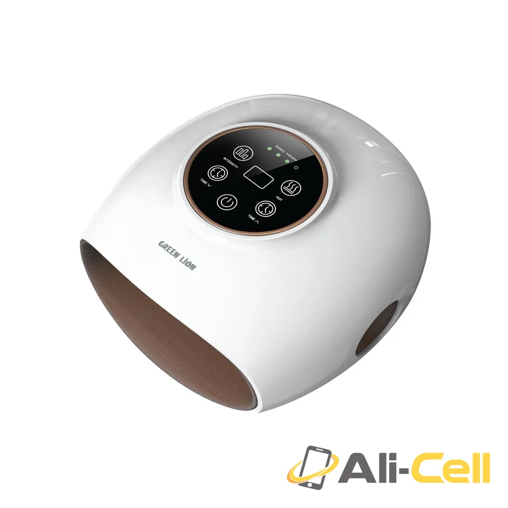 Green Lion Mini Hand Massager - White