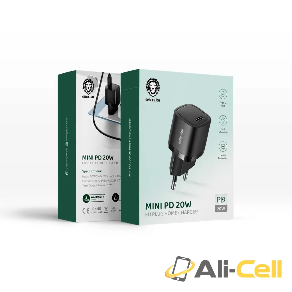 Green Lion Mini Plug Home Charger (EU)