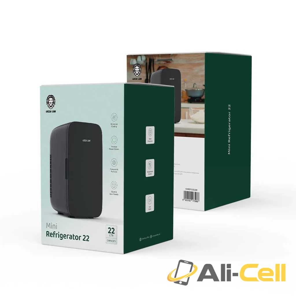 Green Lion Mini Refrigerator 22L 65W - Black — 2