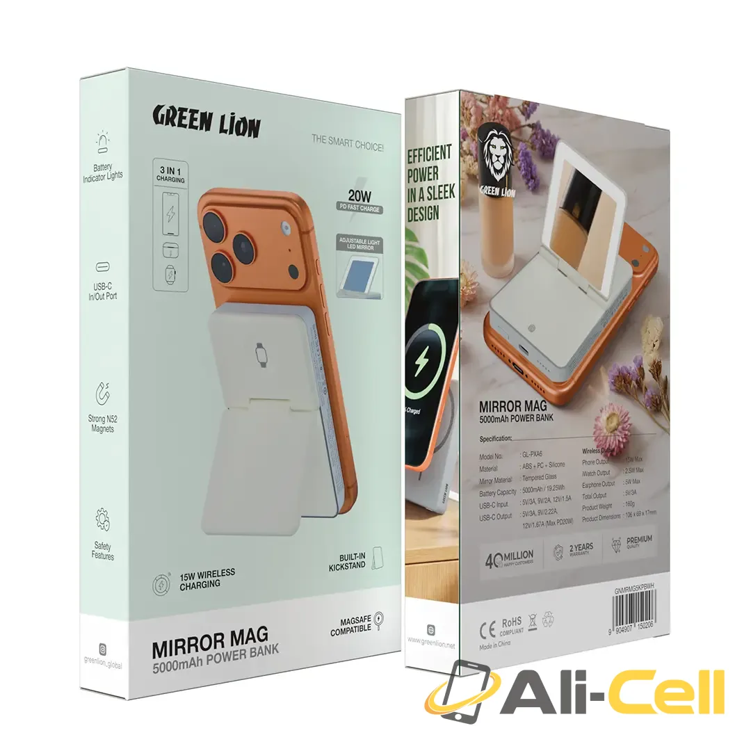 Green Lion Mirror Mag 5000mAh Power Bank — 2