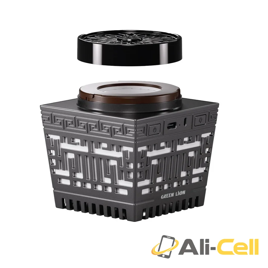 Green Lion Moon Bakhour Quran Speaker - Black