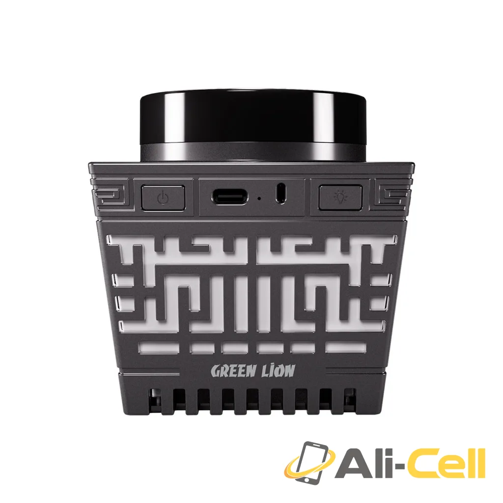 Green Lion Moon Bakhour Quran Speaker - Black — 2