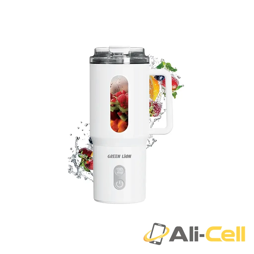 Green Lion Mug Blend Portable Juicer 500ML-White