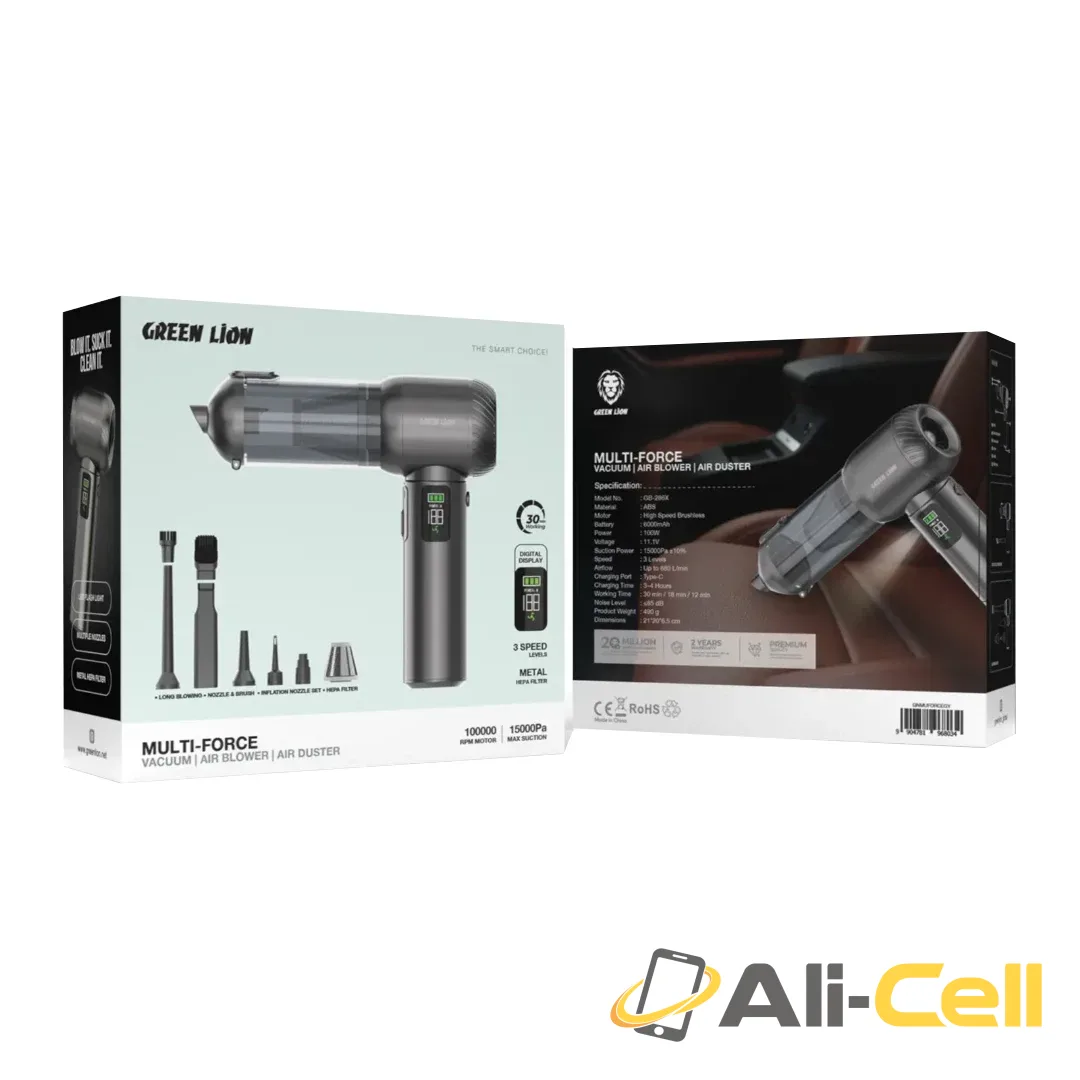 Green Lion Multi-Force - Vacuum, Air Blower, Air Duster - Gray — 3
