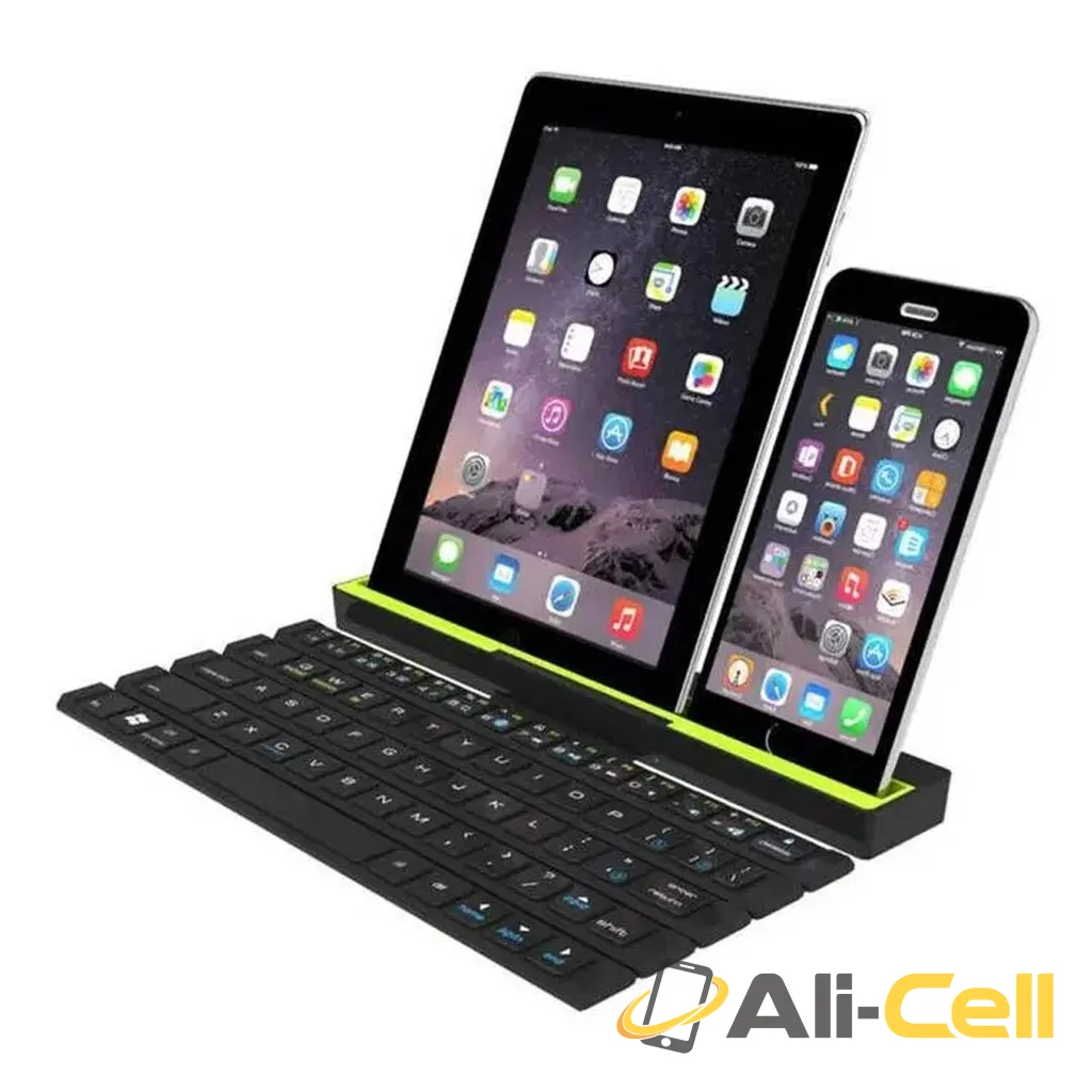 Green Lion Multi-Functional Rollable Wireless Keyboard ( Arabic / English ) - Black