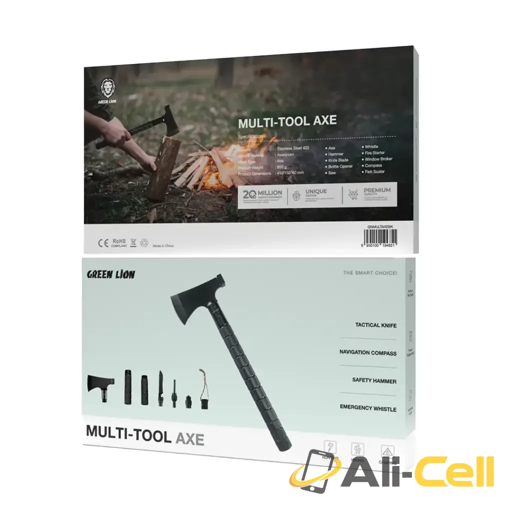 Green Lion Multi-Tool Axe - Black — 2