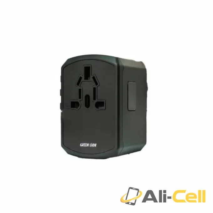 Green Lion Multifunction Travel Adapter ( 3 USB Port / 2 USB-C ) PD 20W - Black — 2